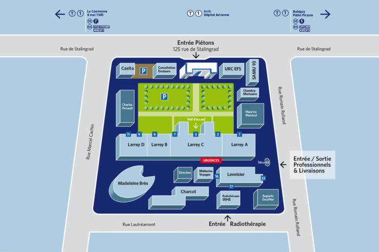 Hôpital Avicenne Plan